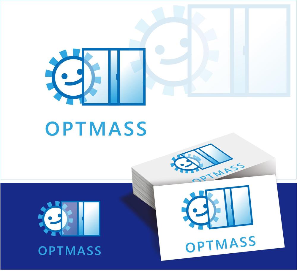 窓ガラスとして使用できる透明な太陽電池を開発する大学発技術ベンチャー　OPTMASS（株）のロゴ