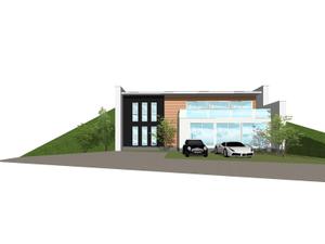 tomo35324422さんの【別荘建築パース】土地情報からデザインとイメージ作成依頼への提案