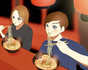 wawaki (eeeee_biii)さんの当ラーメン屋の雰囲気のイラストへの提案