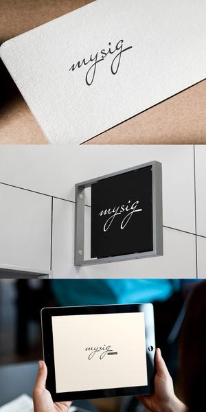 kosk_Design (cc110)さんのフラワー＆ライフスタイルを提案する「mysig」のロゴへの提案