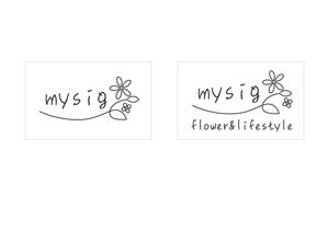 いぜむ (ithem3)さんのフラワー＆ライフスタイルを提案する「mysig」のロゴへの提案