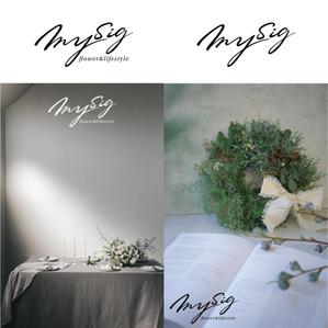 oo_design (oo_design)さんのフラワー＆ライフスタイルを提案する「mysig」のロゴへの提案