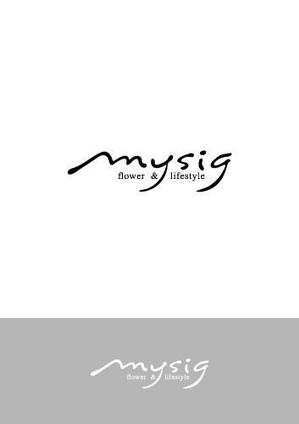 ヘブンイラストレーションズ (heavenillust)さんのフラワー＆ライフスタイルを提案する「mysig」のロゴへの提案