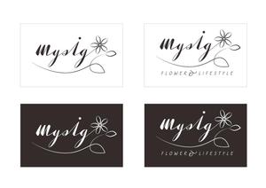 いぜむ (ithem3)さんのフラワー＆ライフスタイルを提案する「mysig」のロゴへの提案
