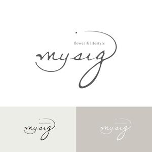 singstyro (singstyro)さんのフラワー＆ライフスタイルを提案する「mysig」のロゴへの提案