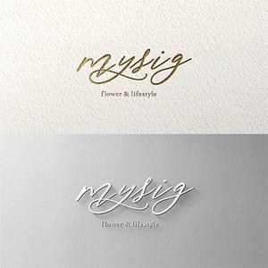 Quiet Design (QuietDesign)さんのフラワー＆ライフスタイルを提案する「mysig」のロゴへの提案