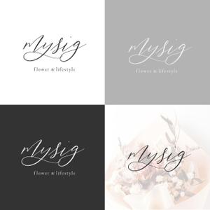 mofrinne design (mof-rinne)さんのフラワー＆ライフスタイルを提案する「mysig」のロゴへの提案
