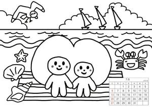安川　和恵 (kazu-e)さんの『ぬりえ』付きカレンダー作成の依頼への提案