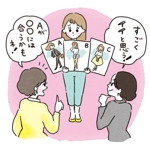 Sakiko (pyuta_sa_sakiho)さんの女の先生と女子学生のイラスト作成への提案