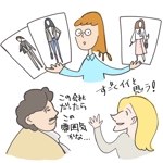 久 (shige112)さんの女の先生と女子学生のイラスト作成への提案