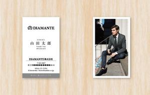 matsuri723 (matsuri723)さんのオーダースーツ会社「diamante」の名刺デザインへの提案