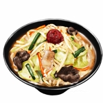 sabuta (sabuta7)さんのラーメン大志軒の野菜味噌麺のイラスト作成への提案