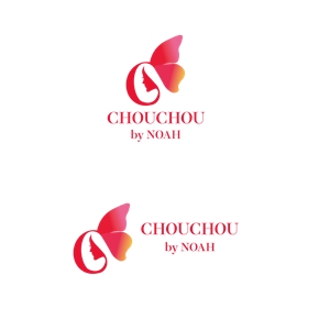 植田登 (iwaigift)さんの写真館が展開するレンタル振袖専門「CHOUCHOU by NOAH」のロゴへの提案