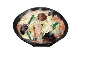 小田　一郎 (ichannel16)さんのラーメン大志軒の野菜味噌麺のイラスト作成への提案