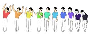 Miyagino (Miyagino)さんのヒトの元気さをあらわすイラスト　10段階で　　男性用と女性用の2種類希望への提案