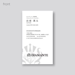 YFTR (YFTR)さんのオーダースーツ会社「diamante」の名刺デザインへの提案