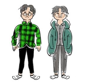 十時朱視 (alloallo_oui)さんのファッション・恋愛系WEBメディア(男性向け)のユーザー像のイラストへの提案