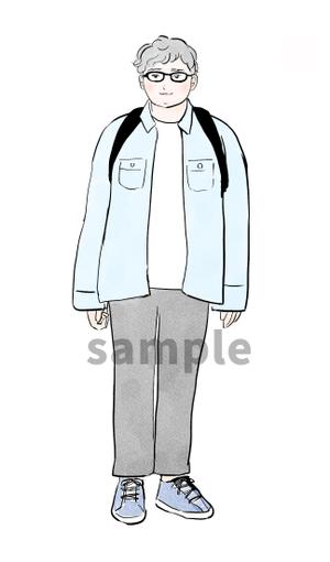マコカフェ営業中 (macoto152cm)さんのファッション・恋愛系WEBメディア(男性向け)のユーザー像のイラストへの提案