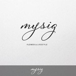 FOURTH GRAPHICS (kh14)さんのフラワー＆ライフスタイルを提案する「mysig」のロゴへの提案