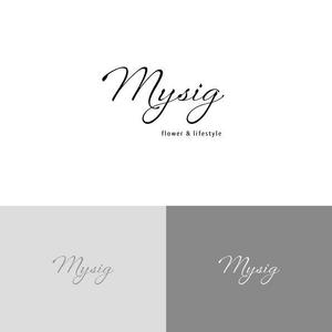 Planta2 design (Planta2)さんのフラワー＆ライフスタイルを提案する「mysig」のロゴへの提案