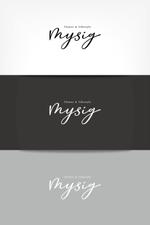 オーキ・ミワ (duckblue)さんのフラワー＆ライフスタイルを提案する「mysig」のロゴへの提案