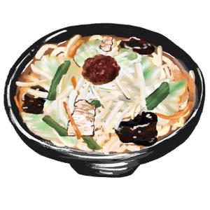 mkpengin (mk-pengin)さんのラーメン大志軒の野菜味噌麺のイラスト作成への提案