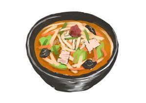 panga (panga)さんのラーメン大志軒の野菜味噌麺のイラスト作成への提案