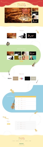 ShoMa (SM-0116)さんのクラシック音楽のYouTube番組サイトのデザイン（TOPページ）への提案