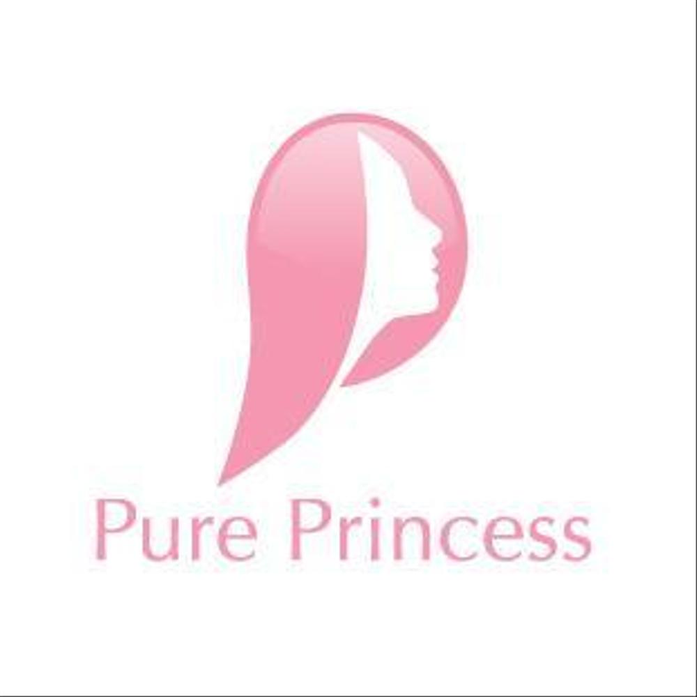 「女性専用マッサージ　愛知・岐阜　Pure Princess」のロゴ作成