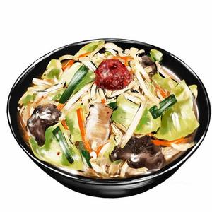 sabuta (sabuta7)さんのラーメン大志軒の野菜味噌麺のイラスト作成への提案