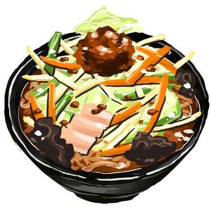 MUTTA (bokeco)さんのラーメン大志軒の野菜味噌麺のイラスト作成への提案