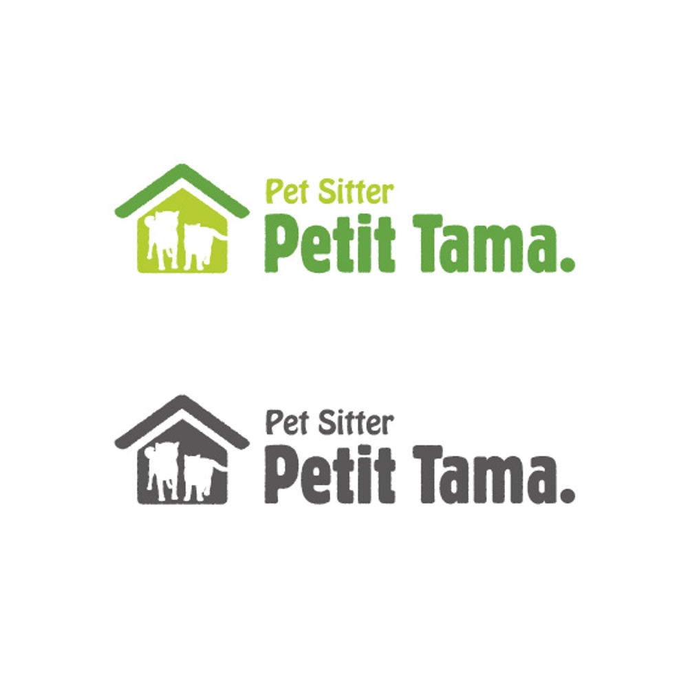「ペットシッターPetitTama.」のロゴ作成