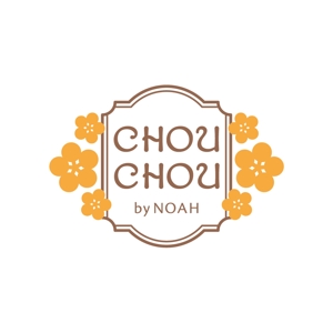 アリエルデザイン (ARIELDESIGN)さんの写真館が展開するレンタル振袖専門「CHOUCHOU by NOAH」のロゴへの提案
