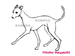 林　陽子 (sjhpw698)さんの犬用品のブランドタグに記載する、線画タッチのイラストをお願い致しますへの提案