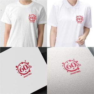 ninaiya (ninaiya)さんの創業60年記念　Ｔシャツ　デザインへの提案