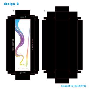 STUDIO ZEAK  (omoidefz750)さんのガラスペンのパッケージをデザインしてください。への提案