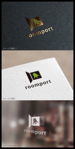 mogu ai (moguai)さんのホテル客室内タブレットアプリ「roomport」のロゴへの提案