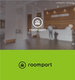 smoke-smoke (smoke-smoke)さんのホテル客室内タブレットアプリ「roomport」のロゴへの提案