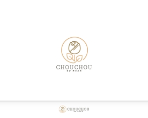 Chapati (tyapa)さんの写真館が展開するレンタル振袖専門「CHOUCHOU by NOAH」のロゴへの提案