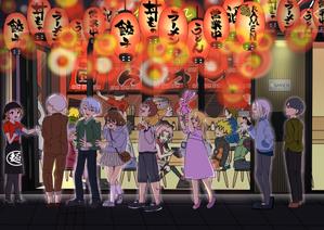 しみしみ (itimatu5label)さんの当ラーメン屋の雰囲気のイラストへの提案