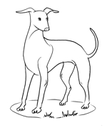平野秀明 (space-object)さんの犬用品のブランドタグに記載する、線画タッチのイラストをお願い致しますへの提案