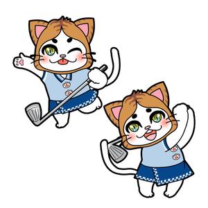しみしみ (itimatu5label)さんの室内ゴルフシミュレーション店舗のキャラクターデザインへの提案