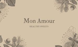 篠原碧 (j015_)さんのヘルシースイーツ店　『Mon Amour』の名刺への提案