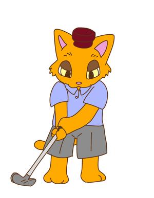 狸の副業 ()さんの室内ゴルフシミュレーション店舗のキャラクターデザインへの提案