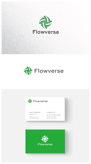 ainogin (ainogin)さんの新規法人「Flowverse」のロゴへの提案