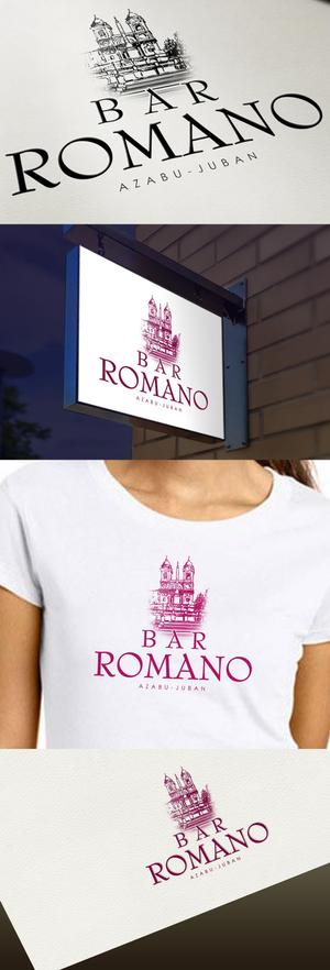 Watanabe.D (Watanabe_Design)さんの麻布十番のイタリアンバル「BAR ROMANO」のロゴ＆マークへの提案