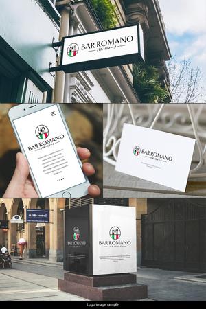 design vero (VERO)さんの麻布十番のイタリアンバル「BAR ROMANO」のロゴ＆マークへの提案