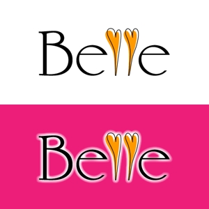 karin-designさんのカラーコンタクト「Belle」のロゴ作成への提案