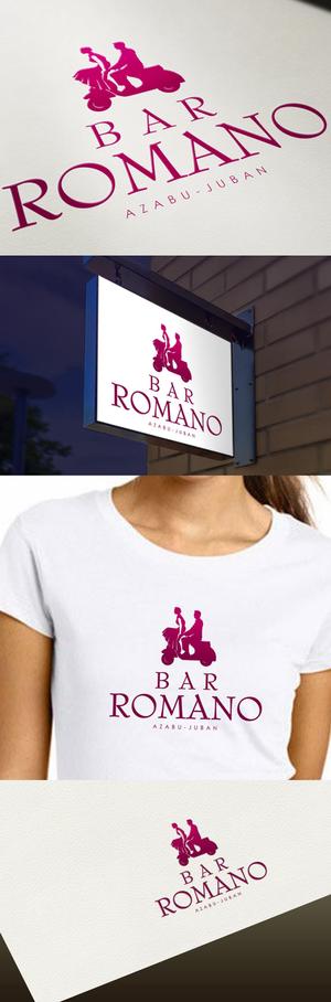 Watanabe.D (Watanabe_Design)さんの麻布十番のイタリアンバル「BAR ROMANO」のロゴ＆マークへの提案