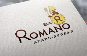 kaku (60468fa31d8be)さんの麻布十番のイタリアンバル「BAR ROMANO」のロゴ＆マークへの提案